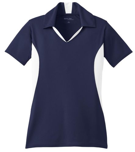 Sport-Tek Women's Side Blocked Micropique Sport-Wick Polo. LST655 image thumbnail Sport-Tek Women's Side Blocked Micropique Sport-Wick Polo. LST655 image thumbnail
