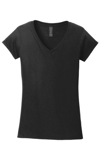 Gildan Softstyle Ladies Fit V-Neck T-Shirt.  image thumbnail