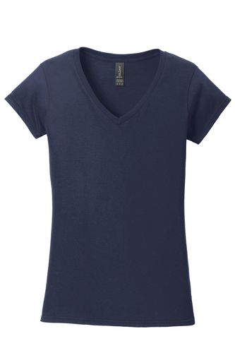 Gildan Softstyle Ladies Fit V-Neck T-Shirt.  image thumbnail