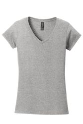 Image of Gildan Softstyle Ladies Fit V-Neck T-Shirt. 
