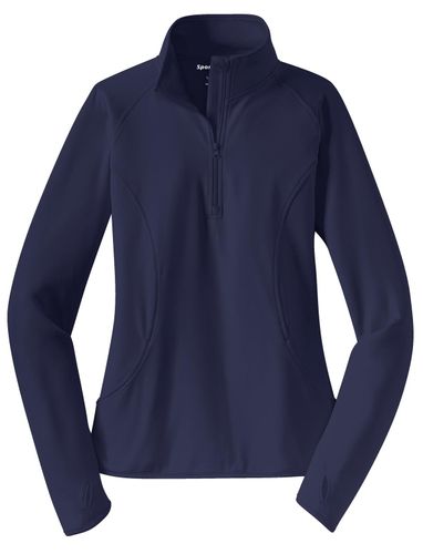 Sport-Tek Women's Sport-Wick Stretch 1/4-Zip Pullover.  image thumbnail