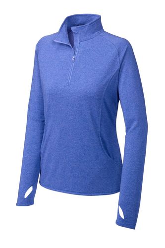 Sport-Tek Women's Sport-Wick Stretch 1/4-Zip Pullover.  image thumbnail