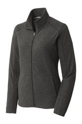 Image of Port Authority Women's Heather Microfleece Full-Zip Jacket. L235