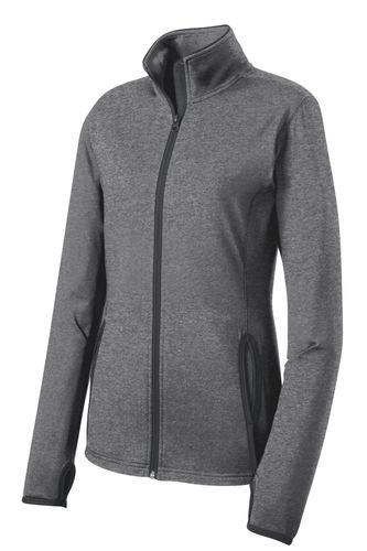 Sport-Tek Women's Sport-Wick Stretch Contrast Full-Zip Jacket. image thumbnail