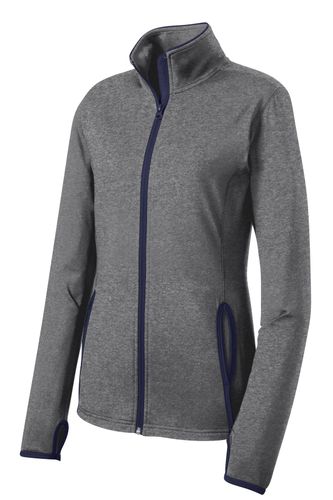 Sport-Tek Women's Sport-Wick Stretch Contrast Full-Zip Jacket. image thumbnail