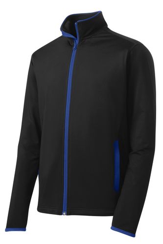 Sport-Tek Sport-Wick Stretch Contrast Full-Zip Jacket.  image thumbnail