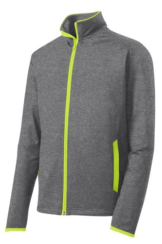 Sport-Tek Sport-Wick Stretch Contrast Full-Zip Jacket.  image thumbnail