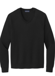 Image of Brooks Brothers Cotton Stretch V-Neck Sweater 