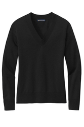 Image of Brooks Brothers Women's Cotton Stretch V-Neck Sweater 