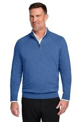 Image of Brooks Brothers Cotton Stretch 1/4-Zip Sweater 