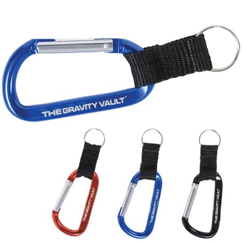 CB207 – Carabiner With Strap And Split Ring Keychain image thumbnail