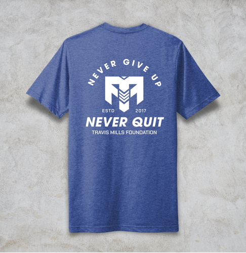 Next Level Apparel Unisex Poly/Cotton Tee (Never Quit) image thumbnail