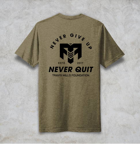 Next Level Apparel Unisex Poly/Cotton Tee (Never Quit) image thumbnail