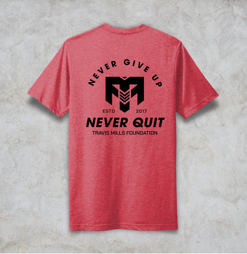Next Level Apparel Unisex Poly/Cotton Tee (Never Quit) image thumbnail