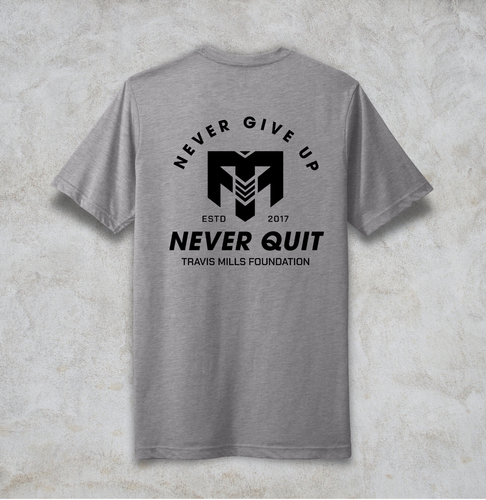 Next Level Apparel Unisex Poly/Cotton Tee (Never Quit) image thumbnail