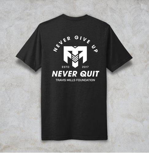 Next Level Apparel Unisex Poly/Cotton Tee (Never Quit) image thumbnail