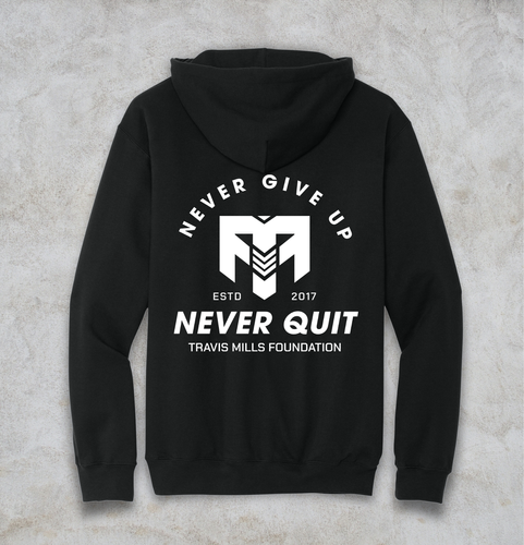 Gildan Softstyle Pullover Hooded Sweatshirt Never Quit image thumbnail