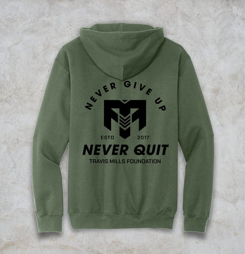 Gildan Softstyle Pullover Hooded Sweatshirt Never Quit image thumbnail
