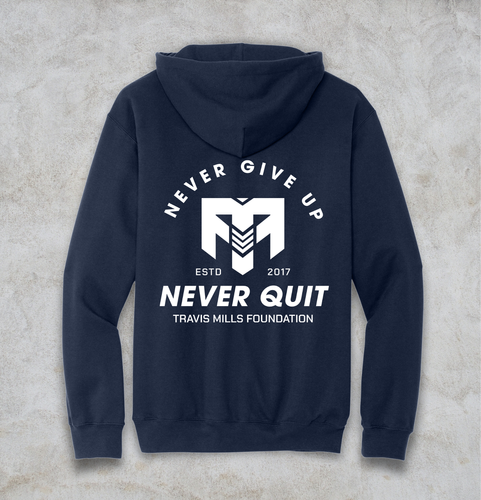 Gildan Softstyle Pullover Hooded Sweatshirt Never Quit image thumbnail