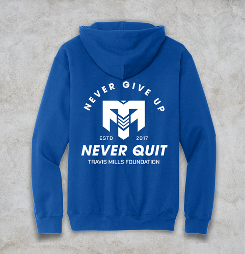 Gildan Softstyle Pullover Hooded Sweatshirt Never Quit image thumbnail