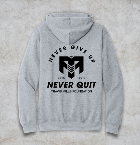 Gildan Softstyle Pullover Hooded Sweatshirt Never Quit image thumbnail