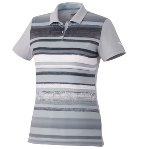 Women's Washed Stripe Polo *Final Stock* image thumbnail
