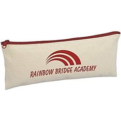 Image of Chroma Zip Cotton Pouch - 4" x 9-3/4"