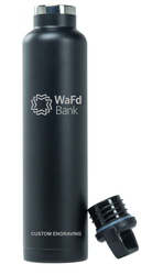 Image of Black RTIC Water Bottle - 22oz