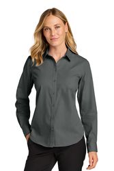 Image of Port Authority Women's Long Sleeve Nailhead Easy Care Shirt LW816
