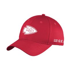 Image of Chiefs Port&Co 6 Panel Unstructured Twill Cap