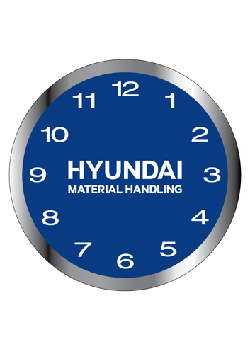 10" Brushed Metal Wall Clock image thumbnail