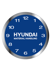 Image of 10" Brushed Metal Wall Clock
