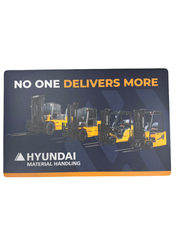 Image of Counter Mat - Hyundai Forklift Old Logo