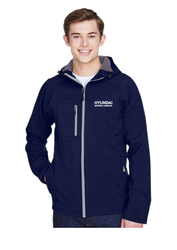 Image of North End Men's Prospect Two-Layer Fleece Bonded Soft Shell Hooded Jacket