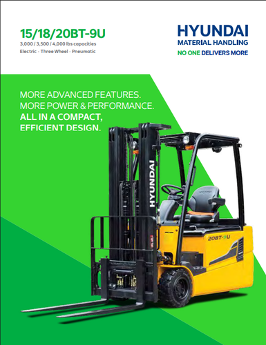 8 page Electric Forklift - 15/18/20BT-9U - Package of 25 image thumbnail