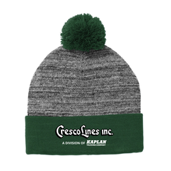 Image of CRESCO LINES - Sport-Tek Heather Pom Pom Beanie