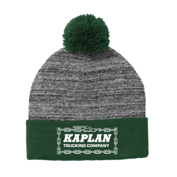 Image of KAPLAN - Sport-Tek Heather Pom Pom Beanie