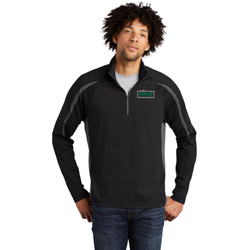 Image of KAPLAN - Sport-Tek Sport-Wick Stretch 1/2-Zip Colorblock Pullover