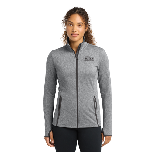 KAPLAN - Sport-Tek Women's Sport-Wick Stretch Contrast Full-Zip Jacket image thumbnail
