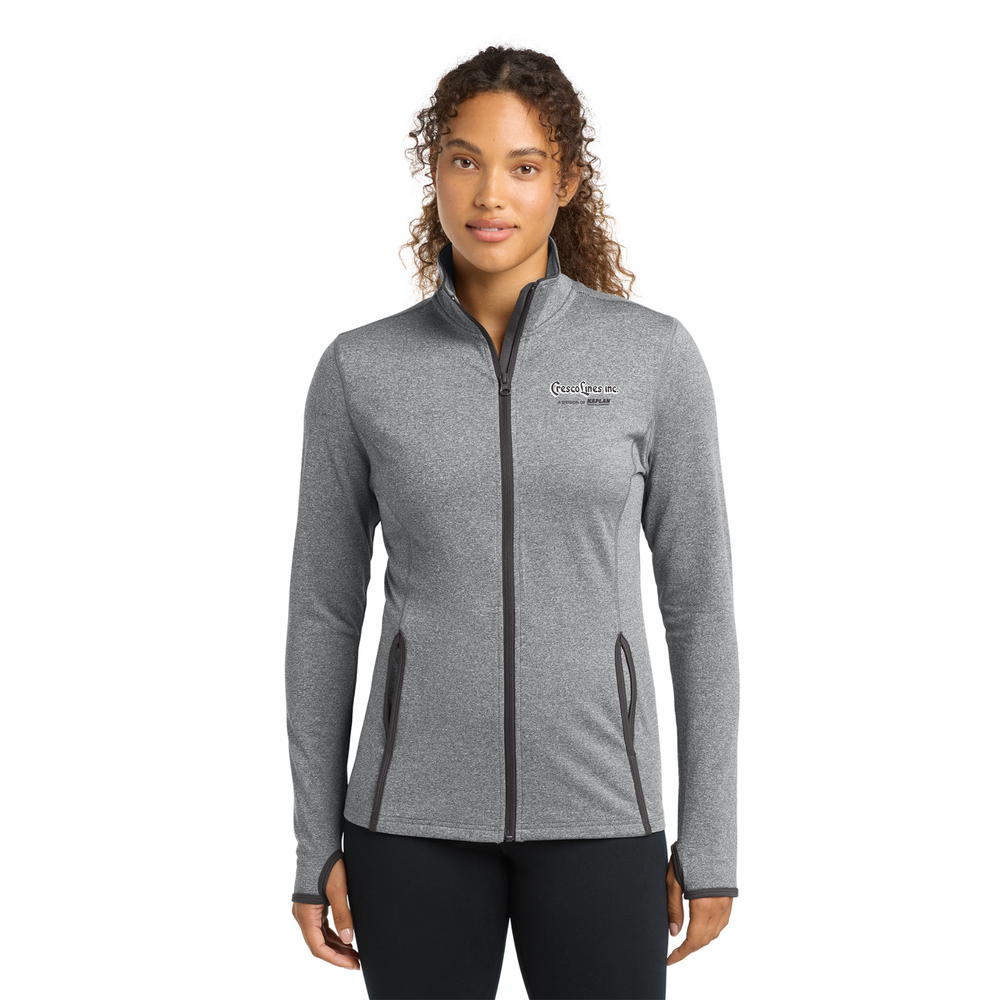 CRESCO LINES - Sport-Tek Women's Sport-Wick Stretch Contrast Full-Zip Jacket primary image