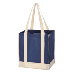 Image of Non-Woven Two-Tone Shopper Tote Bag