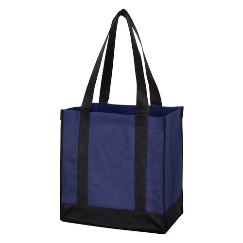 Non-Woven Two-Tone Shopper Tote Bag image thumbnail