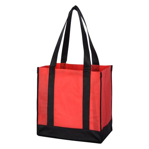 Non-Woven Two-Tone Shopper Tote Bag image thumbnail