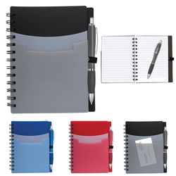 Image of Tri-Pocket Notebook & Satin Pen