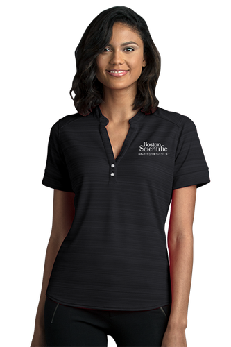 Women's Vansport Strata Textured Henley image thumbnail Women's Vansport Strata Textured Henley image thumbnail