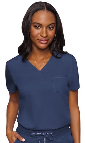 Med Couture - MC Touch - Women's 1-Pocket V-Neck Top  image thumbnail