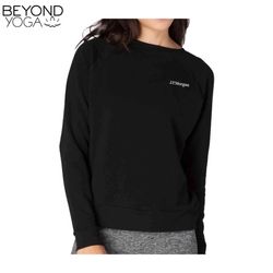 Image of Beyond Yoga Favorite Raglan Crew Pullover - Black