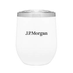 Image of Stainless Steel Wine Tumbler - 12oz - White