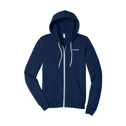 Image of Bella + Canvas Fleece Full-Zip Hoodie - Unisex Navy