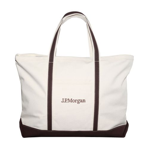 Boat Bag - Natural & Brown image thumbnail